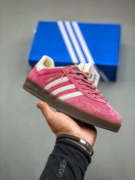 Adidas Originals Gazelle Indoor 復古三葉草2024男女鞋 防滑透明橡膠板鞋經典運動鞋