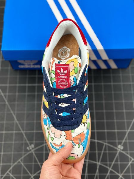 Adidas Originals Gazelle+1 三葉草復古防滑耐磨低幫板鞋 2024新款男女鞋