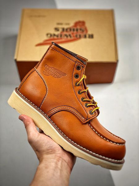 red wing 2022新款 紅翼高幫增高厚底耐磨休閒鞋