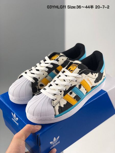 Adidas Superstar 2020新款 貝殼頭奶牛男女生低幫板鞋