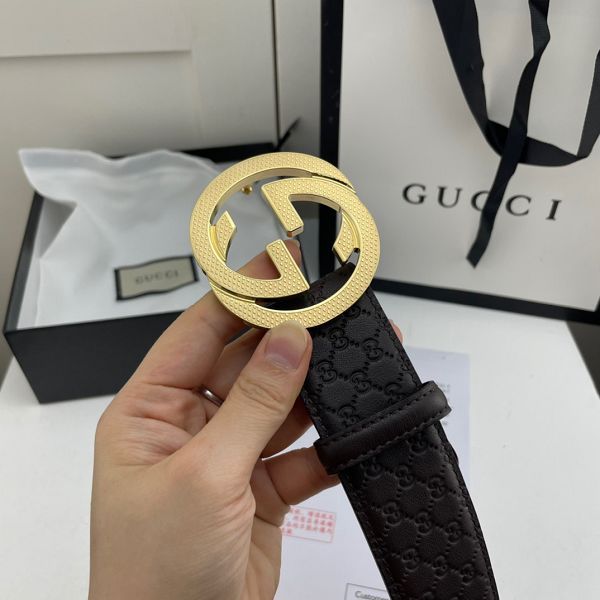 gucci皮帶 古馳2022新款 HF0523-12牛皮壓花紋時尚腰帶