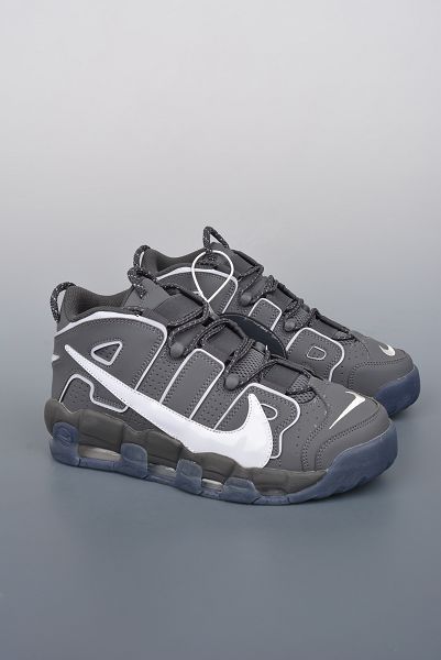 Nike Air More Uptempo 2023新款 鐵灰大AIR皮蓬男女款復古籃球鞋