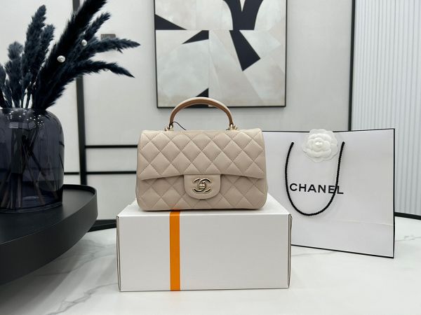 chanel包包 香奈兒2023新款手提包 DSAS2431拼色羊皮單肩斜挎包