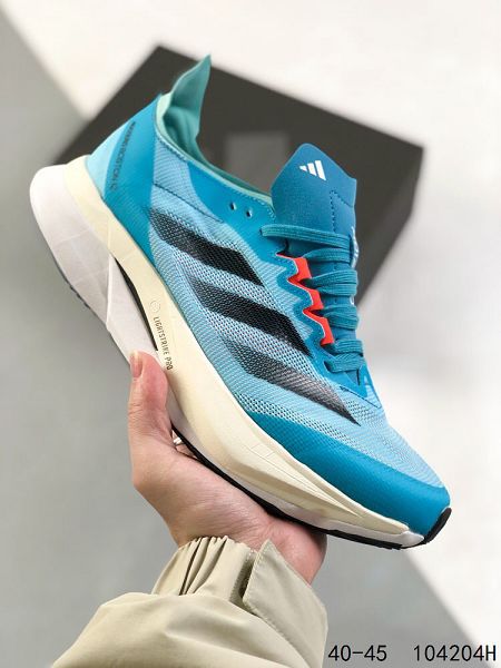 Adidas Adizero Boston 12 全新男款夏季透氣網眼競速跑鞋