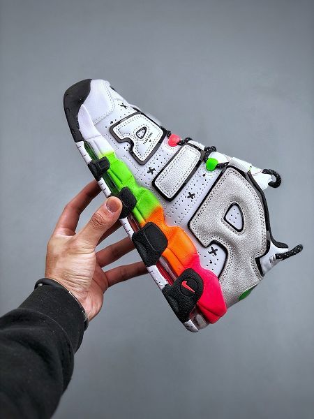 Nike Air More Uptempo'96Racer Pink and Green Strike皮蓬一代系列 2024最新男女鞋經典高街運動文化籃球鞋