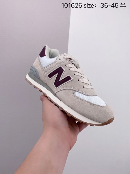 New Balance 574 2022新款 豬八革網面低幫男女款運動鞋