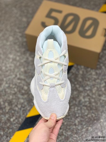 adidas Yeezy Desert Rat 2021新款 椰子500男女款休閒慢跑鞋 帶半碼