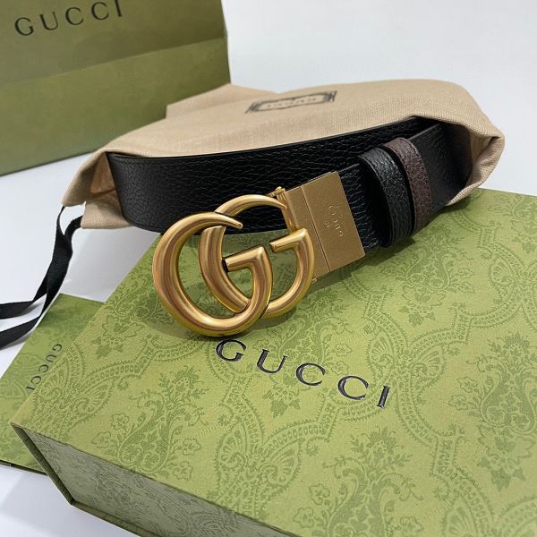 gucci皮帶 古馳2022新款皮帶 HF0522-15牛皮荔枝紋時尚腰帶