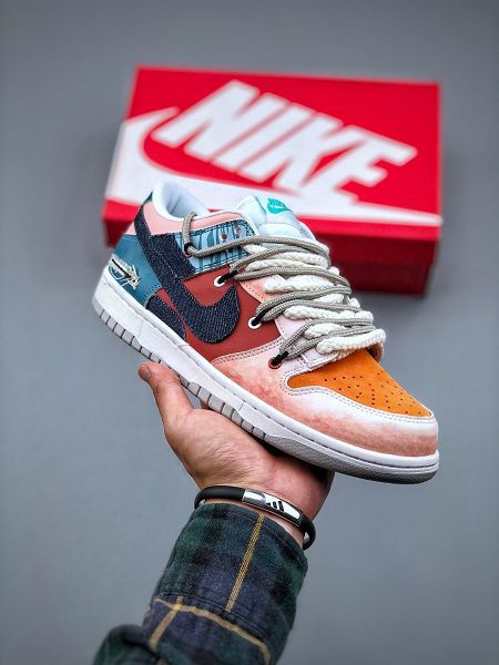 Futura x Nike Dunk Low SB 2022新款 聯名款解構綁帶男女款滑板鞋