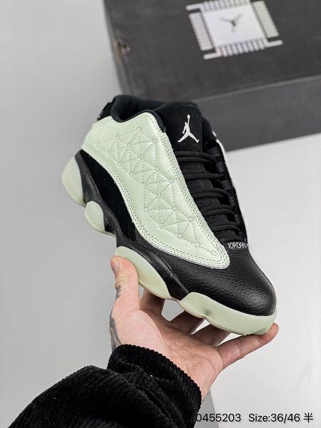 Air Jordan 13 Retro Low GC Singles Day 2022新款 喬丹十三代夜光黑綠男女款籃球鞋