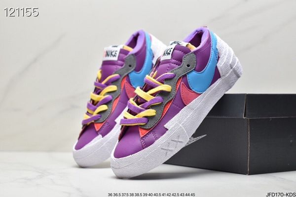 SACAI x Nike Blazer Low 2022新款 重疊設計前衛開拓者男女款低幫板鞋