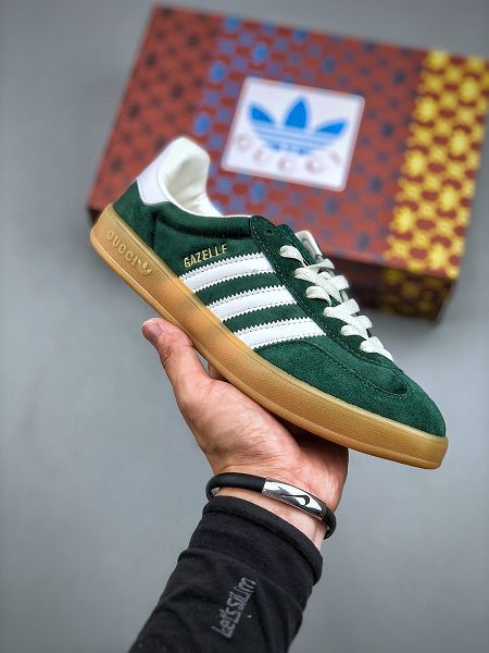 Adidas originals x Gucci Gazelle 2023新款 聯名經典男女款休閒板鞋