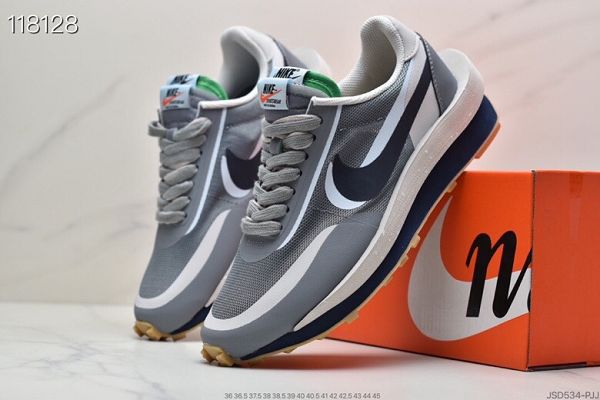 Clot x Sacai x Nike LDV Waffl Daybreak 2022新款 三方聯名死亡之吻走秀款解構雙底雙勾雙鞋舌華夫男女款慢跑鞋