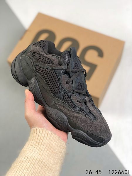 Adidas YEEZY Desert Rat 2021新款 椰子500男女款緩震設計慢跑鞋