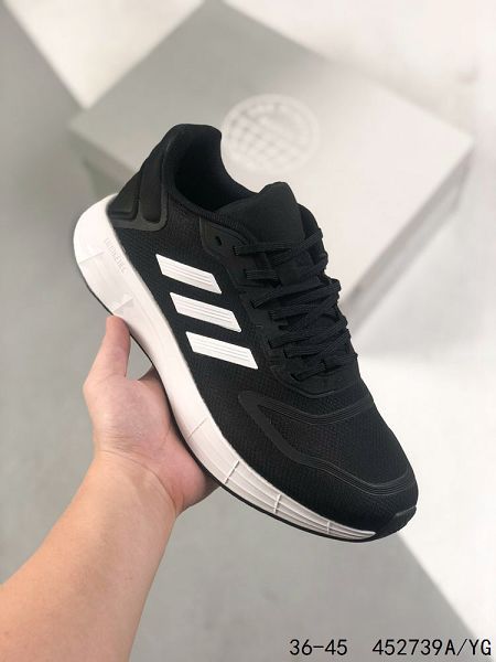 ADIDAS DURAMO 10 2022新款 愛迪達三葉草清風系列男女款復古網面透氣跑步鞋