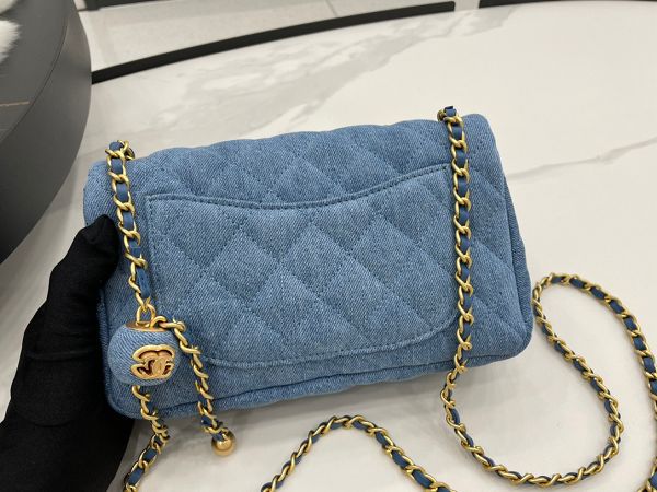 chanel包包 香奈兒2023新款手提包 DSAS1787牛仔系列單肩斜挎包