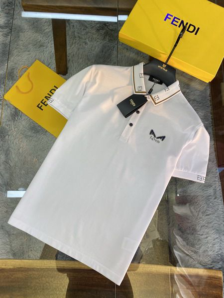 fendi polo衫 2021新款 芬迪翻領短袖polo衫 MG0319款