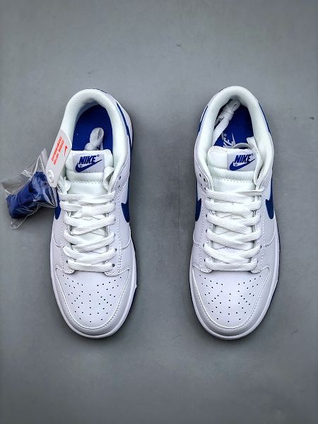 Nike SB Dunk Low 皮革白藍皇家藍 男女款休閒板鞋