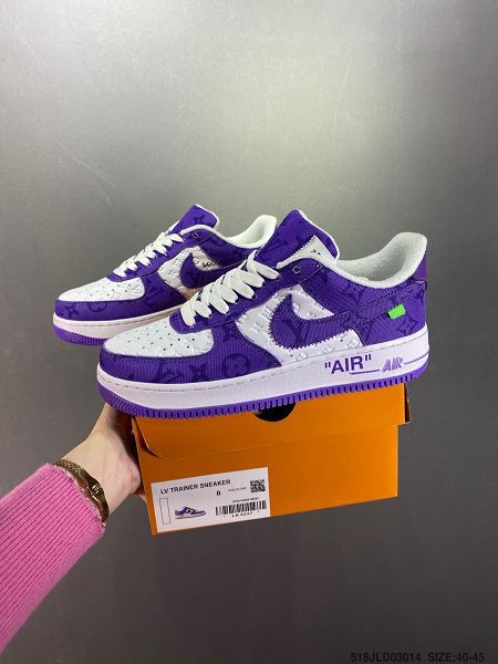 Nike Air Force 1 Low 2022新款 空軍一號LV聯名款男女生低幫百搭運動板鞋