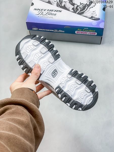 Skechers Dlites 1.0精英一代系列 2024男女生舒適熊貓老爹風厚底休閒運動復古跑鞋