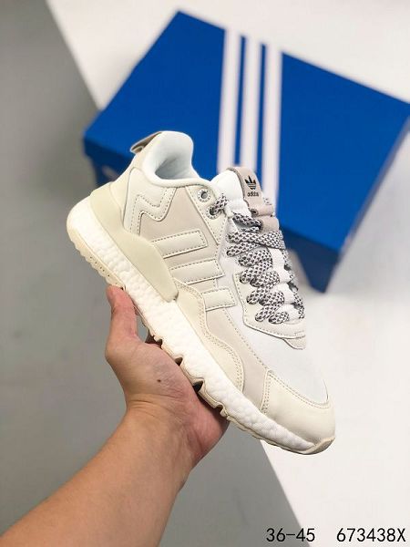 Adidas Nite Jogger Boost 2021新款 男女款夜行者大底復古跑鞋 帶半碼