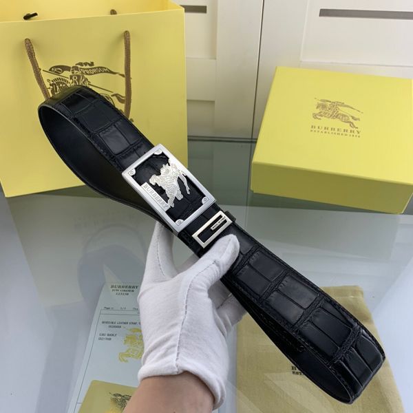 burberry皮帶 巴寶莉2020新款 HF202003牛皮鱷魚紋時尚腰帶