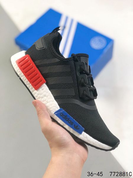 Adidas Boost NMD R1 2023新款 彈力針鞋織面男女款慢跑鞋