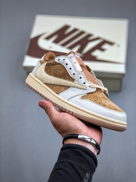 Travis Scott x Nike Air Jordan 1 Low x Louis Vuitton 2024最新情侶款運動板鞋