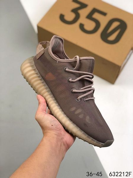 Adidas Yeezy Boost 350 V2 2021新款 男女款椰子輕便爆米花運動慢跑鞋 帶半碼