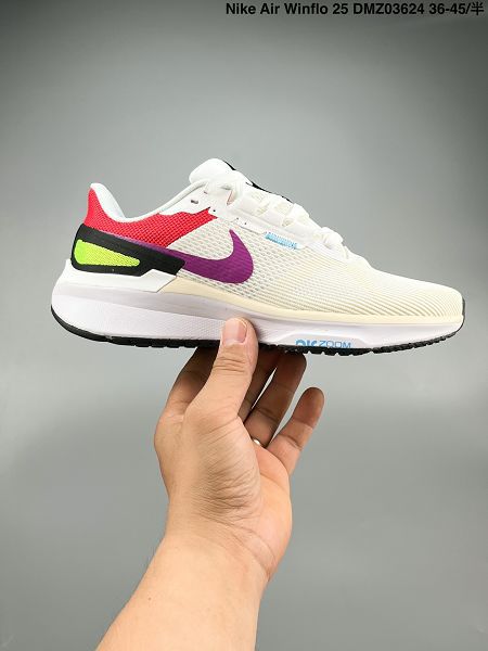 Nike Air Zoom Winflo 25 網透面氣 訓跑練步鞋 2024新款情侶鞋