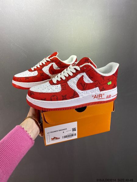 Nike Air Force 1 Low 2022新款 空軍一號LV聯名款男女生低幫百搭運動板鞋