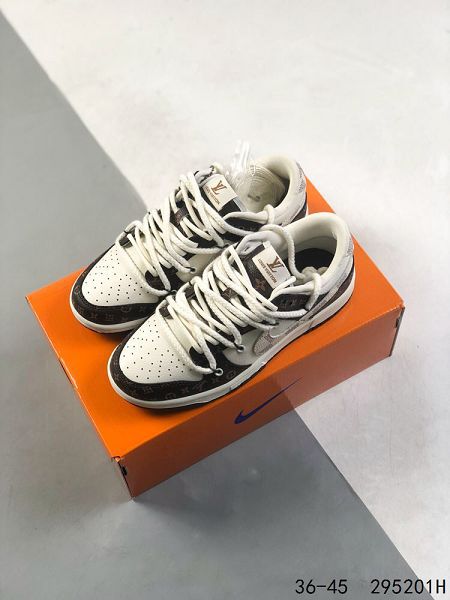 Nike SB Dunk Low 綁繩綁帶系列 LV聯名 男女款復古低幫休閒運動滑板板鞋