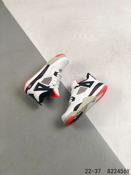 Air jordan 4 Retro 2022新款 喬丹4代高幫童款復古運動籃球鞋