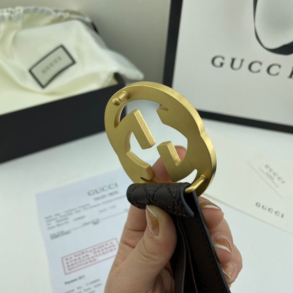 gucci皮帶 古馳2022新款皮帶 HF032709頭層牛皮壓花紋時尚腰帶