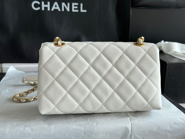 chanel包包 香奈兒2022新款手提包 DSAS1490白色字母包單肩斜挎包