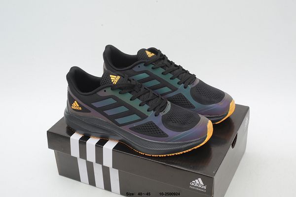 adidas QUESTARSTRIKE 2023新款 三葉草爆米花網面男款跑步鞋