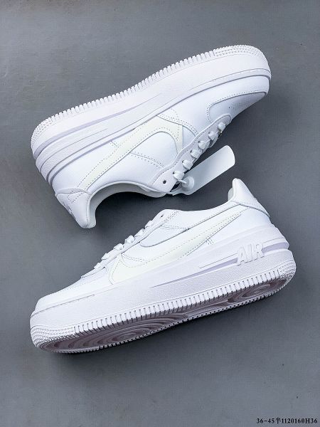 Nike Air Force 1 PLT.AF.ORM Triple White 2022新款 男女款運動休閒板鞋