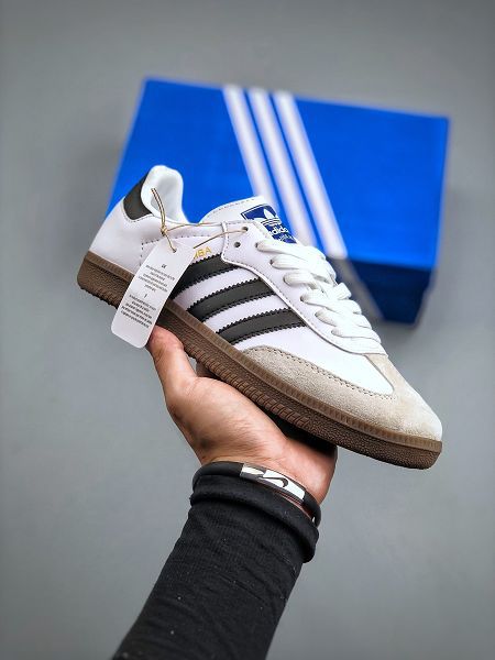 Adidas Originals Samba OG 2023新款 桑巴舞系列紳士德訓足球男女款皮革板鞋