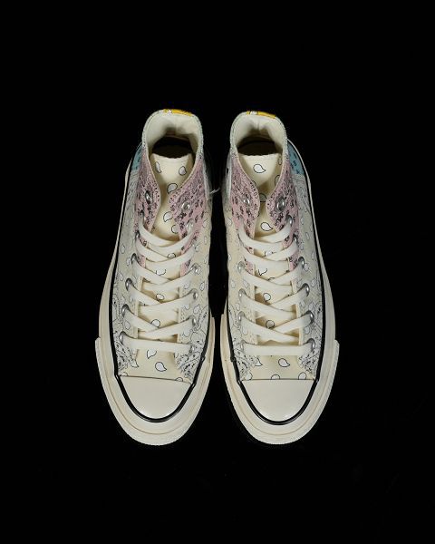 Offspring Paisley x Converse 1970s Pathwork 聯名款 拼接腰果花高幫帆布鞋情侶鞋