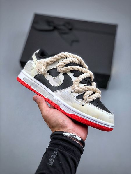 Nike Dunk SB Low Retro 全新男女款粗麻繩風格鞋帶SB低幫運動休閒板鞋