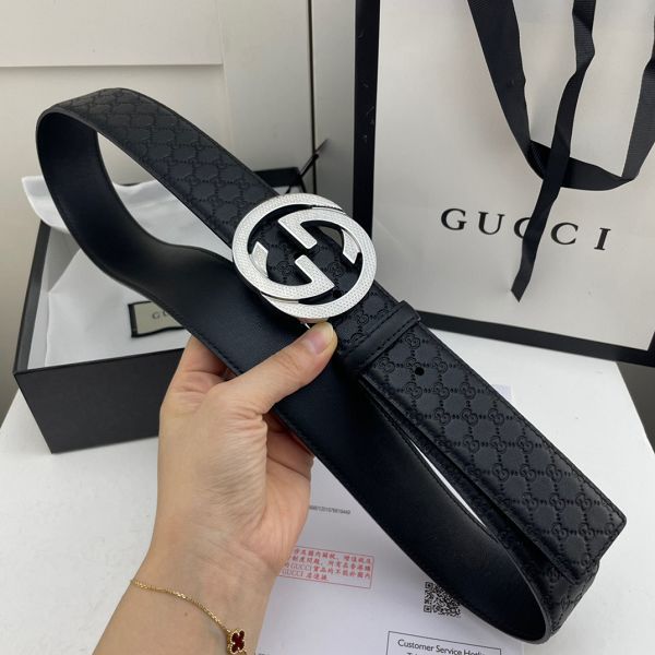 gucci皮帶 古馳2022新款 HF0523-12牛皮壓花紋時尚腰帶