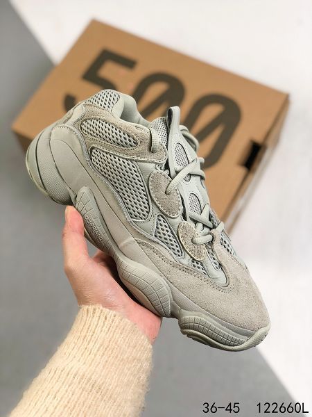 Adidas YEEZY Desert Rat 2021新款 椰子500男女款緩震設計慢跑鞋