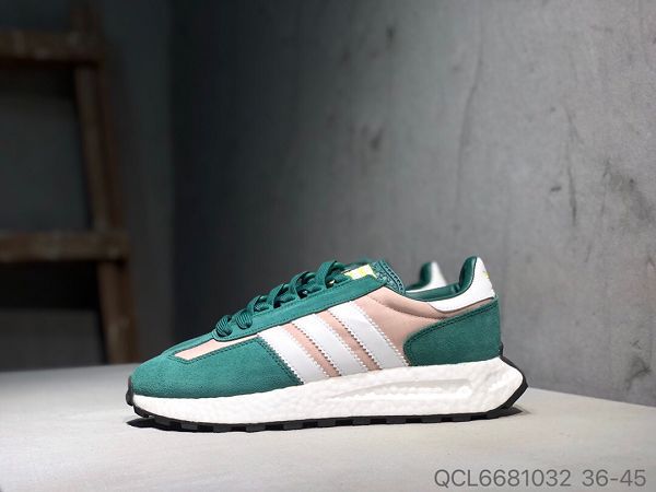 adidas Racing 1 Boost 2021新款 伊尼基復古中底爆米花男女款運動慢跑鞋