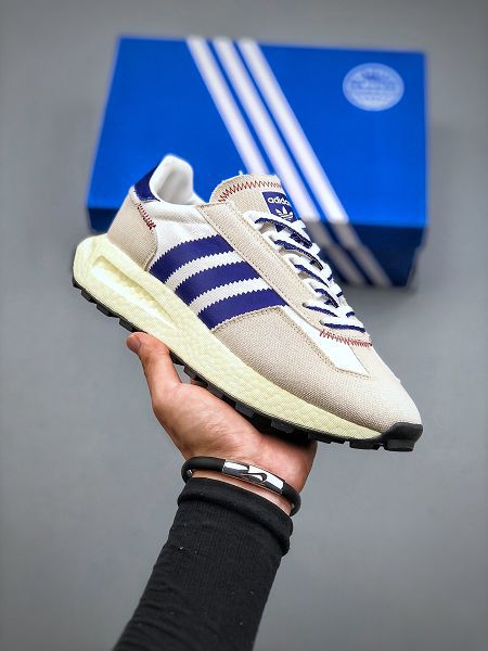 adidas Originals Retropy E5 2022新款 爆米花速度輕盈復古系列男女款運動慢跑鞋