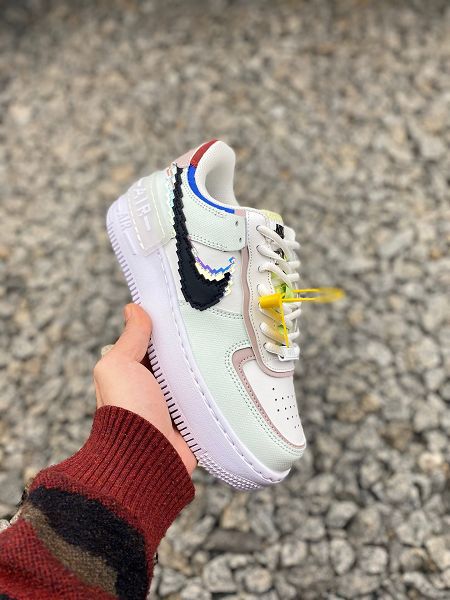 Nike WMNS Air Force 1 Shadow 2021新款 空軍一號輕量增高低幫女生板鞋 帶半碼