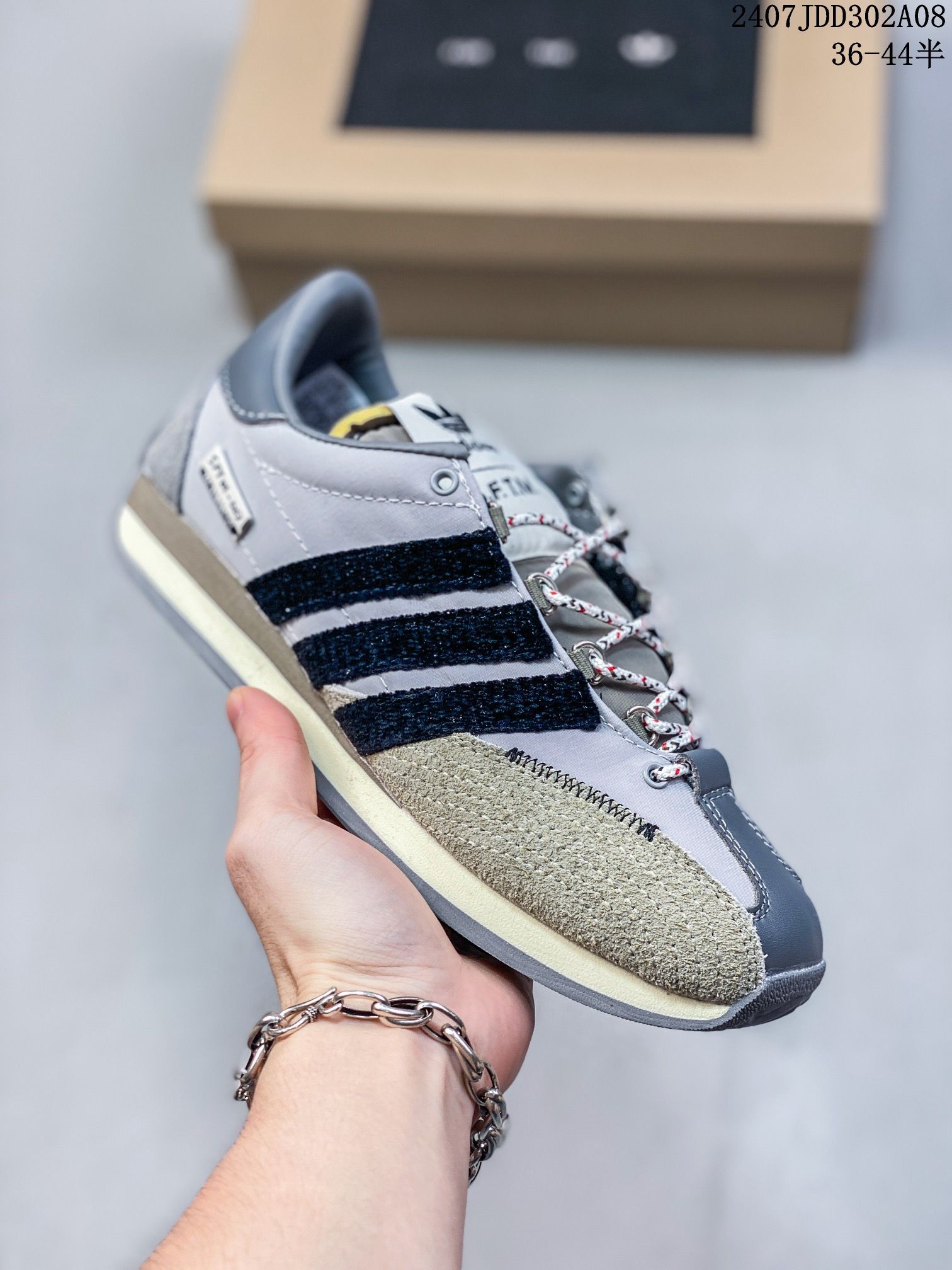 Song for the Mute x Adidas Country OG SFTM-003系列 2024新款情侣鞋 低幫休閒運動慢跑鞋