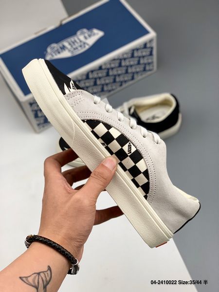 Vans Og Lampin Lx 2020新款 磨砂皮帆布拼接 低幫復古情侶款板鞋