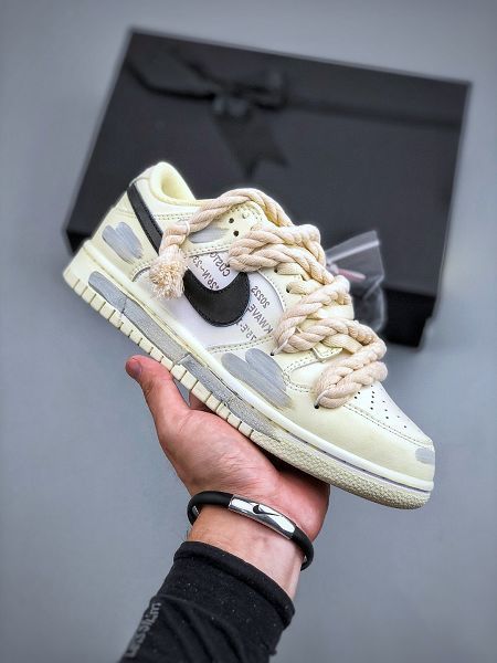 Nike Dunk SB Low Retro 2023全新男女款粗麻繩風格鞋帶 低幫運動休閒板鞋