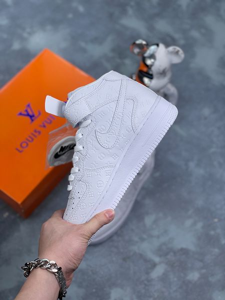 NIke Air Force 1 '07 Low LV聯名 2024全新男女款白馬王子中幫休閒板鞋