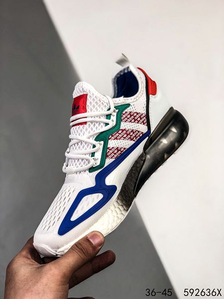 Adidas Originals ZX 2K Boost 2021新款 易烊千璽同款爆米花緩震情侶款慢跑鞋